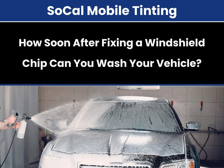 Car wash after windshield chip repair - timing and precautions